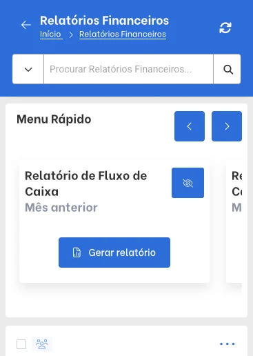Tela do módulo Gestão no TagPlus